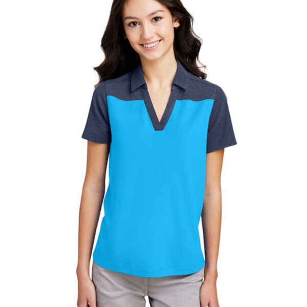Ladies' Fusion ChromaSoft Colorblock Polo Thumbnail