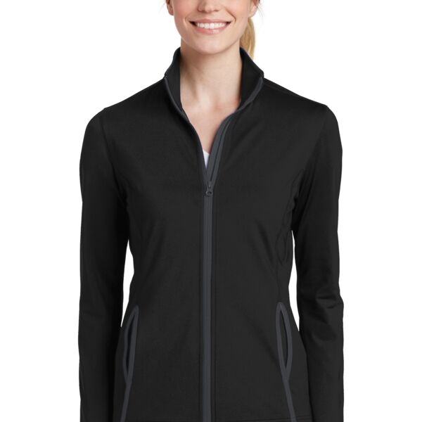 Women's Sport Wick ® Stretch Contrast Full Zip Jacket Thumbnail
