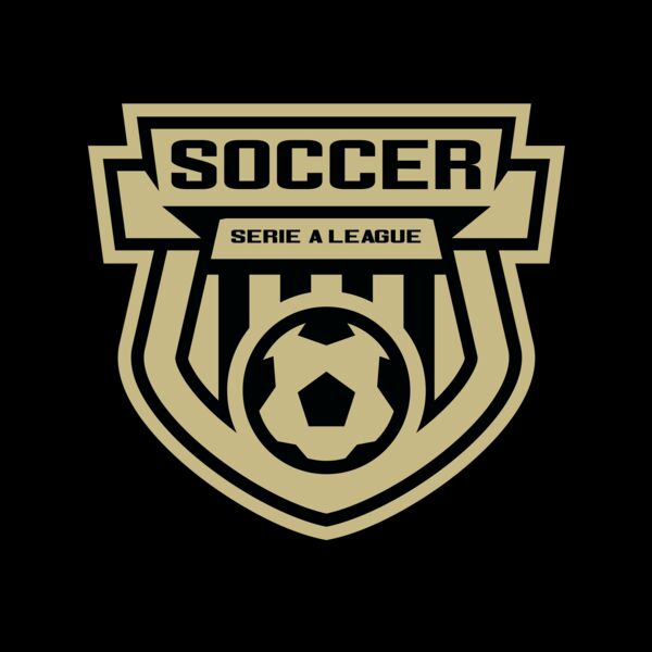 Serie a league soccer logo template Thumbnail