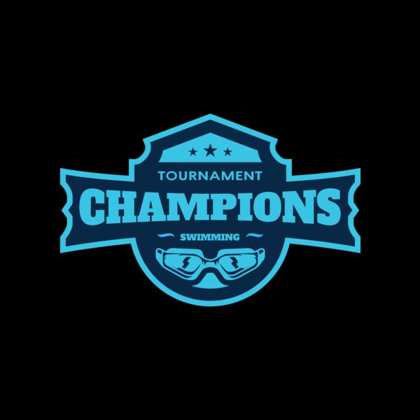 Champions Tournament Swimming logo template Thumbnail